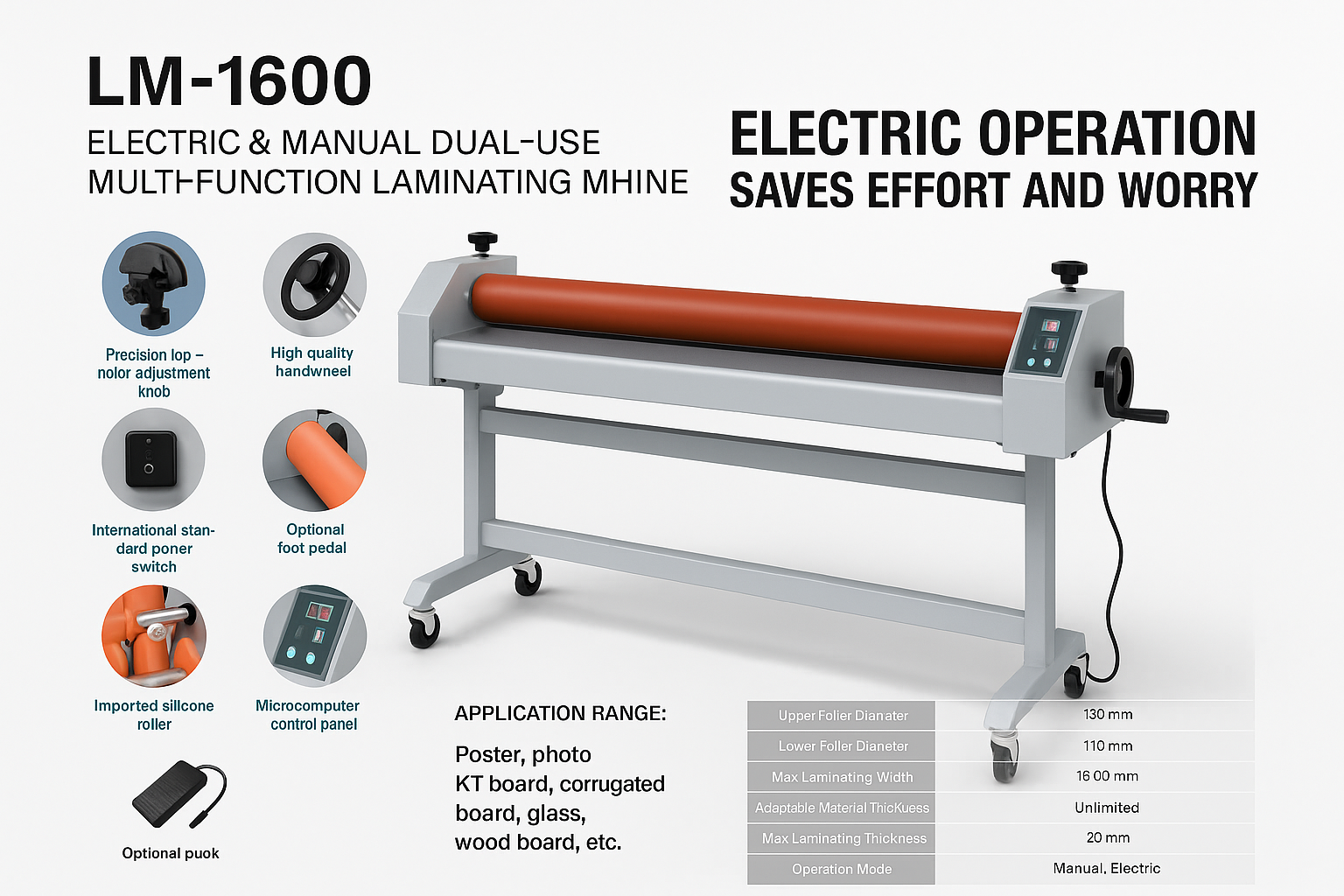 TS-1600 Manual Laminating Machine